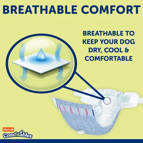Miniatura 7 de Hartz Comfitables - Pañales desechables para perros, talla XL, 5 unidades, ajuste cómodo y seguro, fácil de poner, pañal súper absorbente