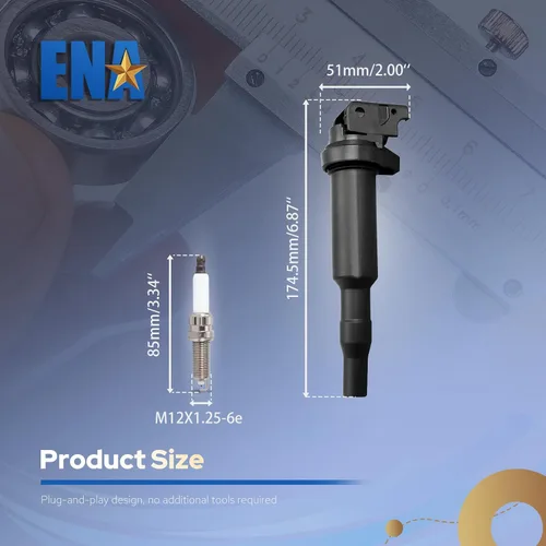 Miniatura 8 de ENA Juego de 8 bobinas de encendido y 8 bujías iridio platino compatibles con BMW 135i 135is 335i 435i 535i 640i 740i 740Li M235i X3 X5 X6 3.0L 4.4L