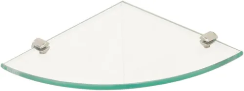 Estante esquinero de cristal montado en la pared, soporte de almacenamiento de baño, organizador de ahorro de espacio para ducha y tocador
