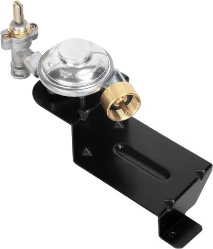 LS'BABQ 80477 Regulador de válvula de contornillo de parrilla de gas para Weber Q100 y Q120, piezas de repuesto para Weber 386001, 386002, 516501,