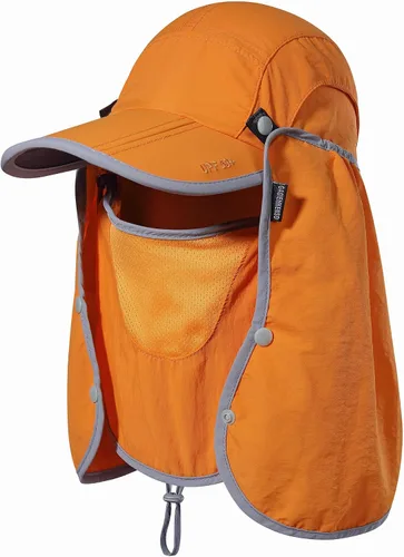 Miniatura 7 de GADIEMKENSD Sombrero de pesca plegable UPF 50+ 360 para exteriores