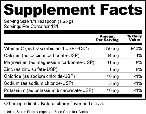Miniatura 5 de NutriBiotic - Cherry Electro-C Vitamina C y electrolito en polvo, 8 onzas 850 mg de vitamina C por porción Recarga de electrolitos efervescentes