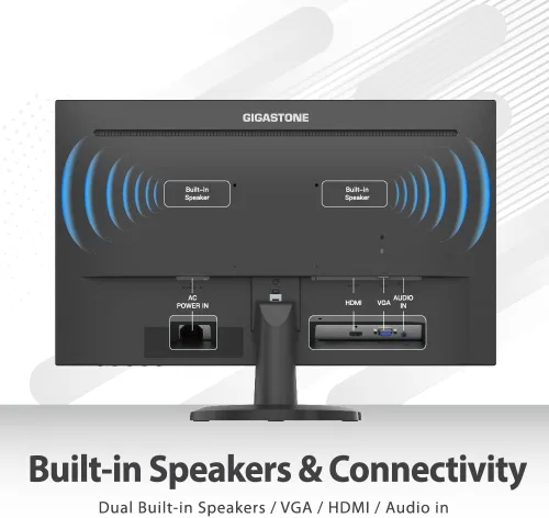 Miniatura 5 de Gigastone - Monitor LED de 27 pulgadas IPS con retroiluminación, 75Hz FHD 1920 x 1080, 178° de visión amplia sin marco, monitor de computadora