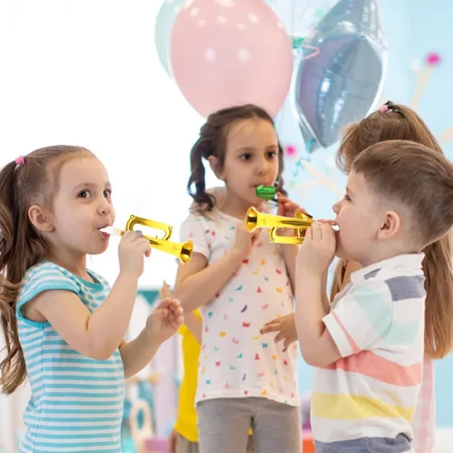 Miniatura 8 de Toyvian Trompeta de juguete para niños, 14 piezas, plástico para niños, instrumento para fiestas, fabricantes de ruido, recuerdos de fiesta