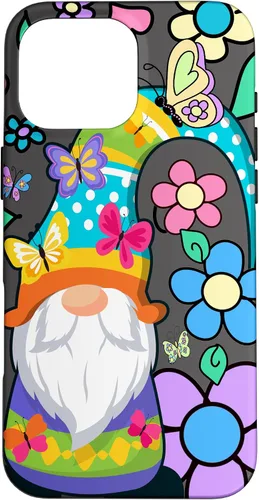Miniatura 19 de Floral Daisy Flower Pattern with Butterflies Funny Gnome Case for iPhone 17