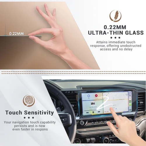 Miniatura 3 de Paquete de 3 protectores de pantalla para Silverado 2022 2023 2024 2025 2026 Chevy Silverado 2500 HD Accesorios 2026 Silverado Protector de pantalla