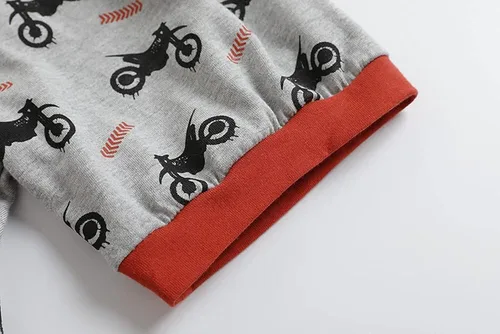 Miniatura 7 de MyFav Pijamas de algodón que brillan en la oscuridad para niños grandes, cómodos conjuntos de pijama