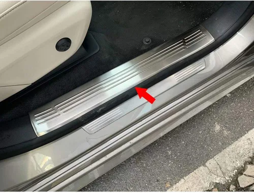 Miniatura 7 de Beautost Para Benz GLS 450/580 2020 2021 2022 2022 2023 2024 2025 Cubierta de protección para umbral de puerta interior (plateado)