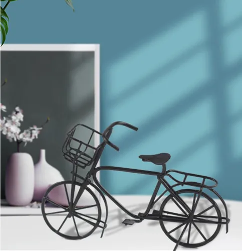 Miniatura 5 de Mini bicicleta de casa de muñecas, bicicleta de metal móvil para muñecas