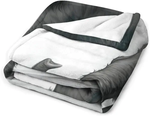 Miniatura 3 de Black Mammoth Elephant Walk Ultra Soft Flannel Fleece Bed Blanket Lightweight Cozy Throw for Sofa Couch Bedroom Premium Plush All Season Comfort