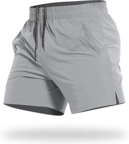 Miniatura 9 de CANGHPGIN Pantalones cortos deportivos de entrenamiento para hombre de 7 pulgadas / 5 pulgadas, de secado rápido, pantalones cortos de correr