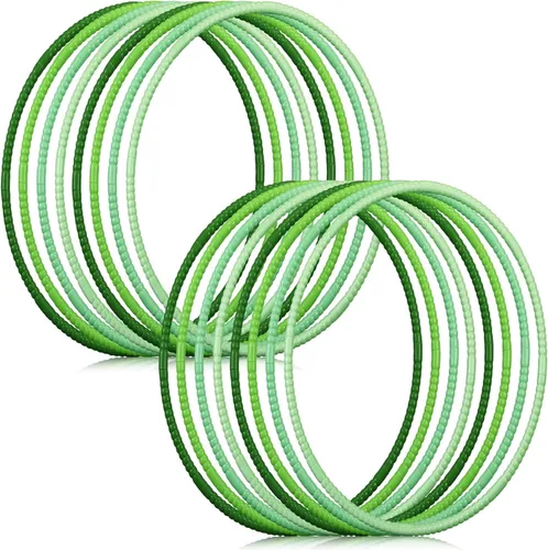 Miniatura 12 de Libima 16 piezas de aro de color de juguete para niños, aros de plástico de colores ligeros desmontables ajustables para juegos de fiesta, baile