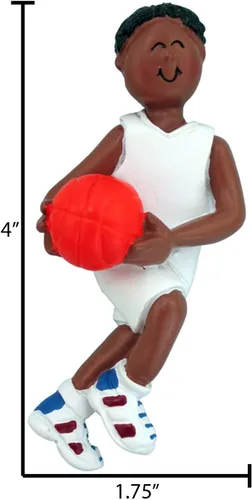 Miniatura 4 de Adorno personalizado de árbol de equipo de baloncesto 2021 – Hombre atleta con B-Ball Sport Hobby NBA Profesión