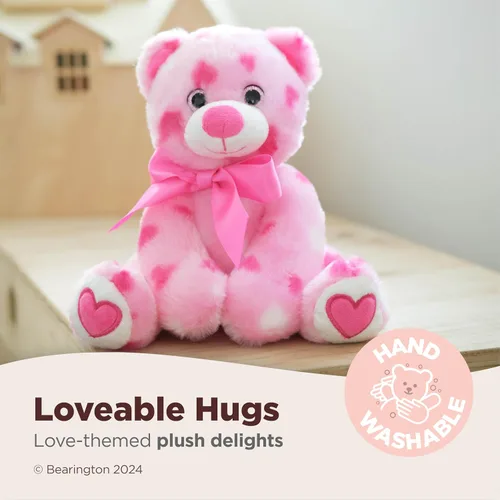 Miniatura 3 de Bearington I Love You More Oso de San Valentín - Oso de peluche de San Valentín suave y tierno de 6" con pelaje esponjoso - Adorable oso de peluche