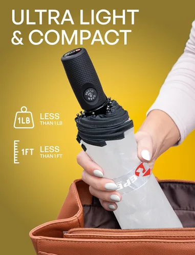 Miniatura 82 de REPEL Windproof Travel Umbrella - Compact & Withstands Winds up to 85MPH , Strongest Premium Auto Folding Umbrella for Rain and Sun - Durable, Light