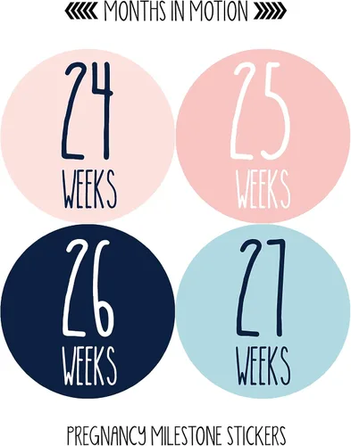 Miniatura 5 de Calcomanías semanales de crecimiento del embarazo, de semana a semana, embarazada esperando fotos, recuerdo de maternidad, panza de bebé