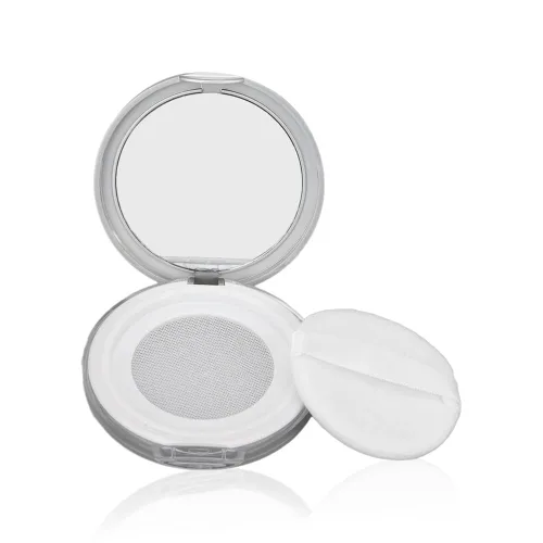 Caja de polvo suelto recargable, contenedor de plástico reutilizable vacío de 0.11 oz con soplo de polvo, estuche de maquillaje portátil para