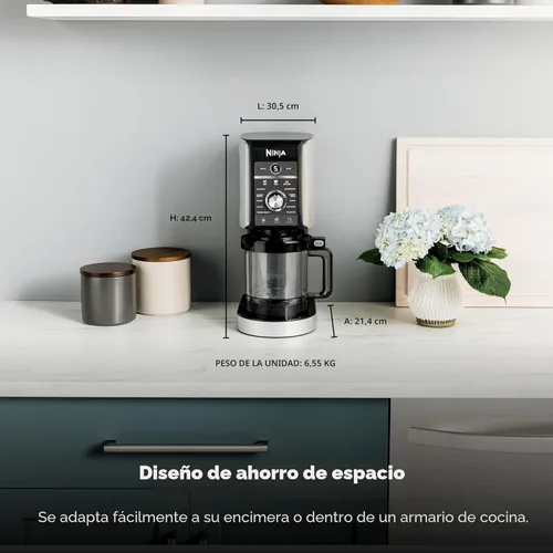 Miniatura 3 de Ninja CREAMi Deluxe Máquina de Helados y Postres Congelados para Helados, Sorbetes, Batidos, Yogur Congelado y Más, 11 en 1, Capacidad XL, Plateado