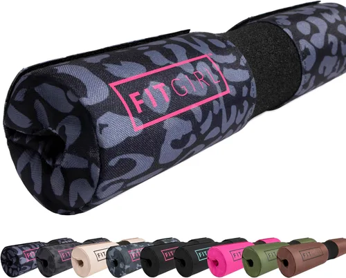 FITGIRL - Almohadilla para sentadillas y empujes de cadera para el día de piernas, almohadilla para pesas que se mantiene en su lugar de forma