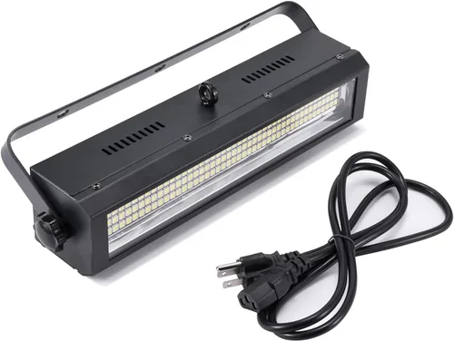 Miniatura 4 de MFL. S100 132-LED Luz estroboscópica de escenario de 132 LED, iluminación de escenario blanca brillante, luz ciega y de lavado, luces de DJ