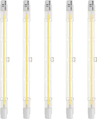 Miniatura 11 de R7S - Bombillas halógenas de 100 W, 120 V, 3.071 in, tipo J, T3, 100 vatios, 3 pulgadas de largo, filamento de doble extremo, lámparas de tubo