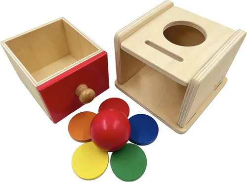 Miniatura 6 de Dailyfunn Montessori Toys Coin & Ball 2 en 1 Caja de permanencia para bebés preescolares de 6 a 24 meses