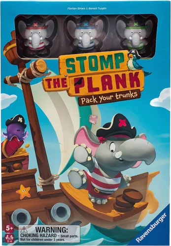 Miniatura 5 de Stomp The Plank - Juego de cerebro pirata suspenso Actividad atractiva para niños y adultos Opción de regalo ideal Diversión familiar