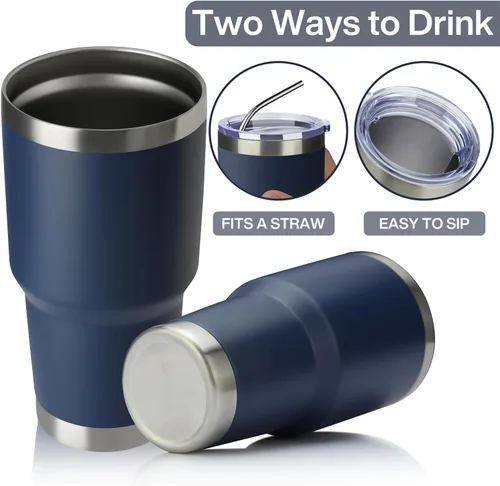 Miniatura 3 de Meway vaso para café de 30 onzas Azul marino