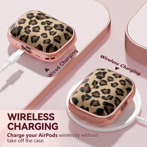 Miniatura 4 de Inesore Funda para AirPods Pro 3 2025 con cerradura, funda transparente floral para mujeres, compatible con Apple Airpods Pro de 3ª