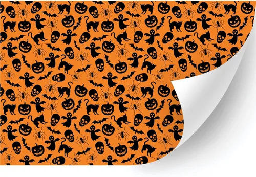 Miniatura 19 de HTV4U Vinilo de transferencia de calor con estampado de Halloween (zigzag de Halloween, 18.5 pulgadas x 3 yardas), papel de transferencia de prensa