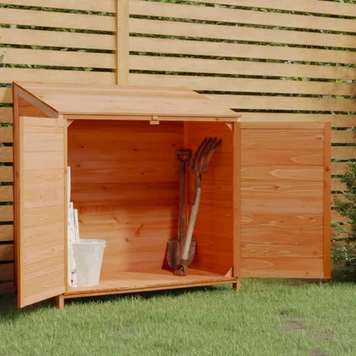 Miniatura 16 de Cobertizo de almacenamiento de madera para jardín, gabinete de almacenamiento al aire libre, cobertizo de herramientas de madera de jardín, Antracita