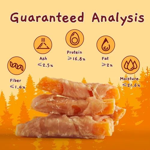 Miniatura 3 de Jungle Calling Golosinas para perros, batata envuelta en pollo sin piel, sin gluten y granos, mordeduras masticables para una nutrición equilibrada