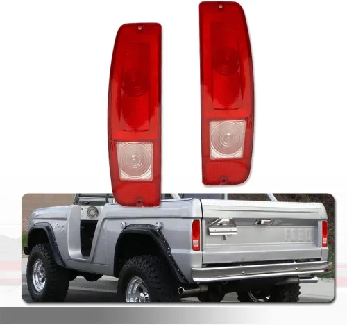 Para 1967-1972 Ford Styleside F100/250/350 CAMIÓN, 1967-1974 Ford Econoline E100/200/300, 1967-1977 Ford Bronco Carcasa de luz trasera roja