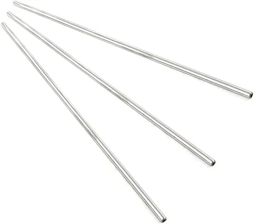 Tubo recto de acero inoxidable 304 OD 0.157 in x 0.079 in ID, longitud 9.843 in tubo capilar de acero inoxidable