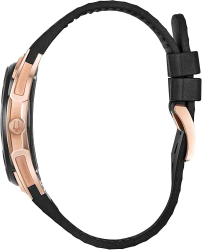 Miniatura 2 de Bulova Ladies Curv Diamond Quartz Rubber Strap Watch