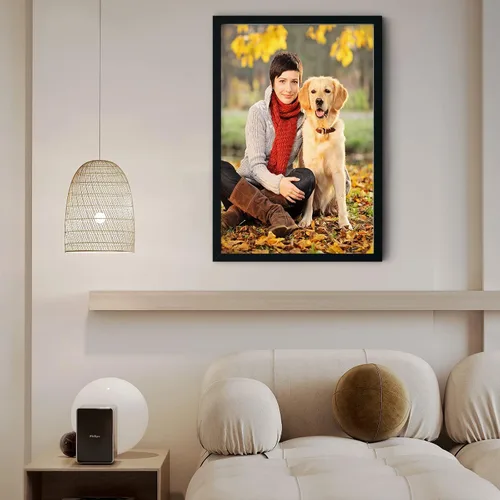 Miniatura 5 de Chexin Impresiones en lienzo personalizadas con tus fotos, marco, pósteres de arte de pared para estética, sala de estar, boda, bebé, mascota