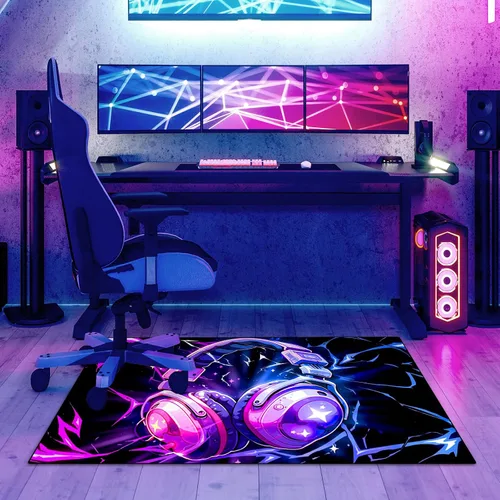 Miniatura 6 de Alfombra de área de juegos, alfombra de juegos 3D, tapete controlador de gamepad para niños y niñas, dormitorio, sala de juegos, alfombras