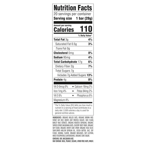 Miniatura 2 de Clif Bar - Barras energéticas, 160173, Macadamia de chocolate blanco, 1