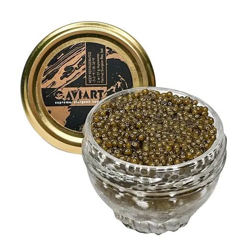 Miniatura 2 de Ossetra Caviar, Caviart Supreme Sturgeon Huevas 2 oz 2.05 oz