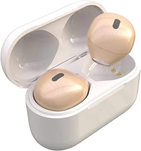 Auriculares invisibles pequeños mini ocultos para trabajo, dormir, música (desnudo)