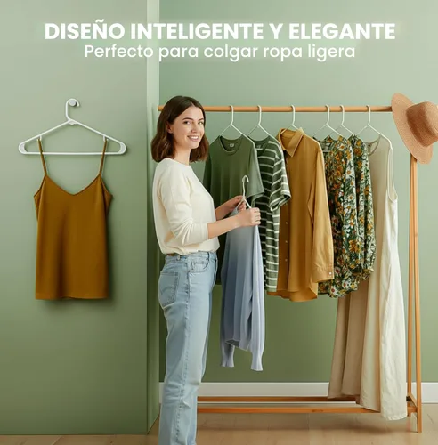 Miniatura 3 de Utopia Home Perchas de plástico, paquete de 50 – Percha de ropa que ahorra espacio – Organizadores de armario duraderos y fuertes y almacenamiento