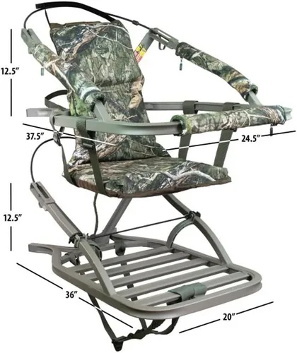 Miniatura 2 de Summit Treestands Goliath SD asiento para trepar árboles, color roble musgo
