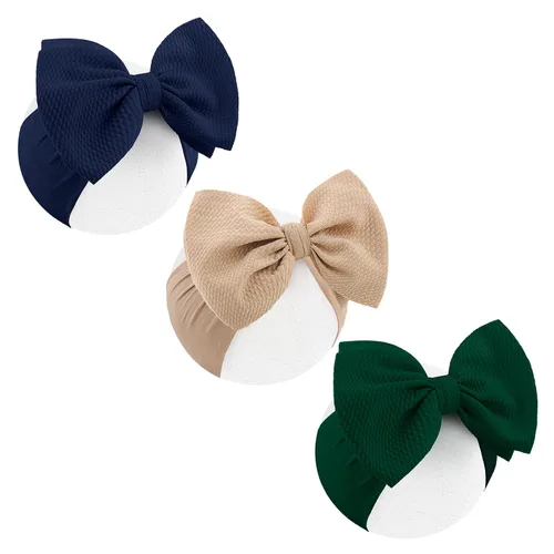 Miniatura 13 de Diademas grandes de 6 pulgadas con lazo de San Valentín hechas a mano con lazos, diademas de nailon suave de alta elasticidad, accesorios