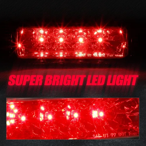 Miniatura 4 de Auto Dynasty Tercera luz de freno LED compatible con Jeep Grand Cherokee WJ 1999-2004, lámpara de carga de cabina central trasera de montaje alto