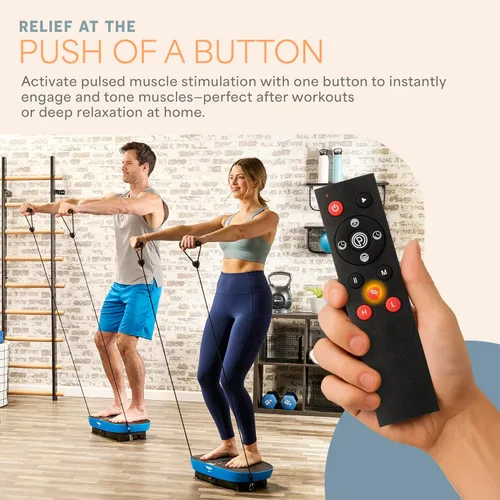 Miniatura 7 de Lifepro Vibration Plate Exercise Machine Models with EMS, LED or Auto Start Features — Oscillation Shake Board with Remote & Non-Slip Surface