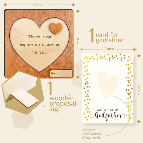 Miniatura 2 de 97 Decor Will You Be My Godfather Proposal Gifts – Regalos de propuesta de Dios Padre, regalos de tío padrino de ahijado, regalo de bautismo
