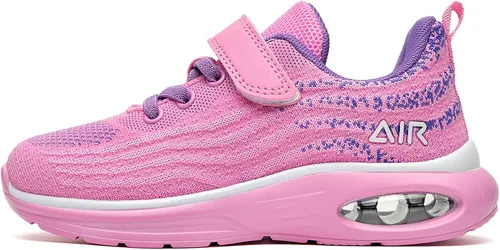 Miniatura 4 de SURRAY Zapatos deportivos para correr y caminar para niños y niñas, transpirables, antideslizantes, para gimnasio, deportes, a la moda