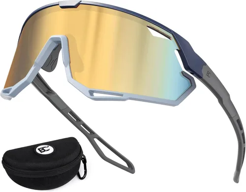Miniatura 16 de BIRCEN Gafas de sol deportivas de béisbol para hombre: TR90 gafas de ciclismo ligeras envolventes para correr al aire libre MTB Bike