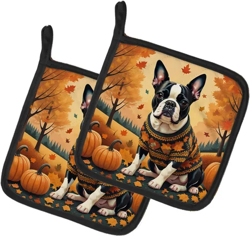 Miniatura 45 de Caroline's Treasures DAC1022PTHD Border Collie - Juego de soportes para ollas resistentes al calor, almohadillas calientes para horno, para cocinar