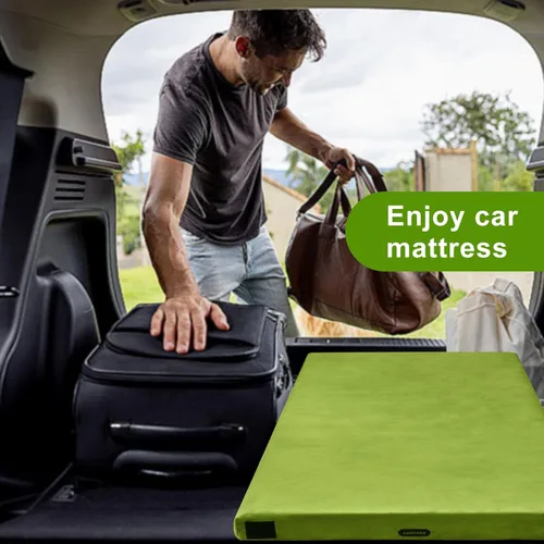 Miniatura 7 de Colchoneta de espuma viscoelástica para camping, colchón de piso grueso y cómodo para adultos con fondo impermeable y antideslizante, colchón Verde